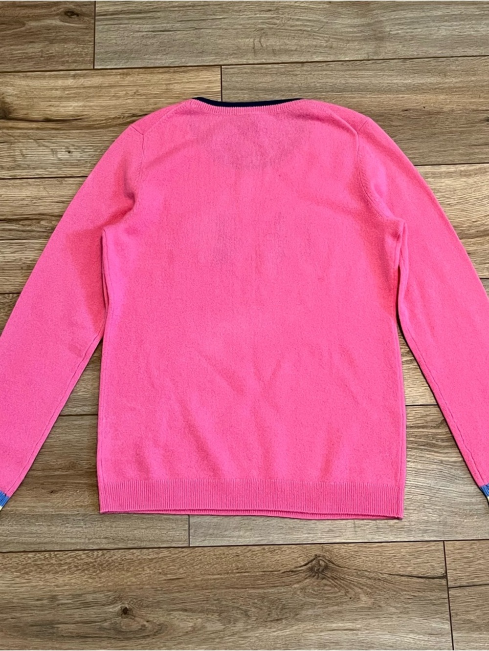 Talbots Pure 100% Cashmere Sweater SZ Small Pink Brilliant Soft Cozy Top - Picture 9 of 10